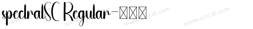 spectralSC Regular字体转换